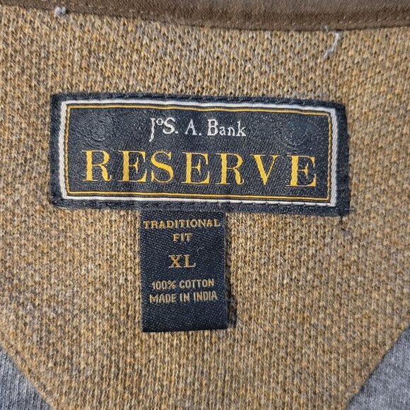 Jos. A. Bank Textured Mock Neck Full Zip, Extra Large XL, Grey - Picture 10 of 10